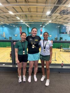 East Midlands 2024 Racketlon Womens Podium East Midlands 2024 Racketlon Womens Podium