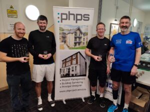Mens Senior Doubles 1st & 2nd place