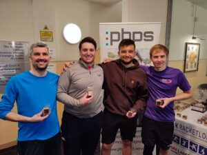 Mens doubles 2nd and 3rd place