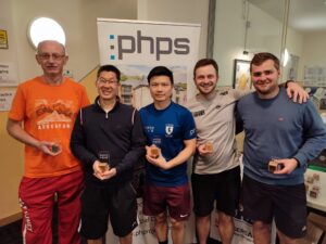 British Championships Mens C Doubles Podium