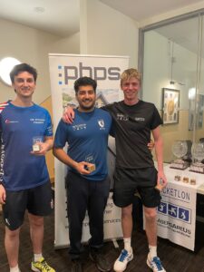 British Championship Podium for Mens B Singles