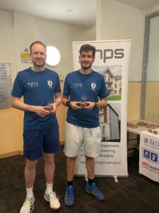 British Championship Podium for Mens D Singles