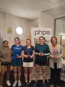 British Championships Womens Doubles Podium