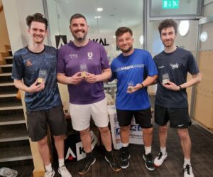 Mens doubles 2nd and 3rd place