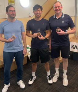 British Championship Podium for Mens D Singles